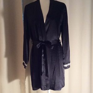 Black with Lace sleeve Linea Donatella Robe.